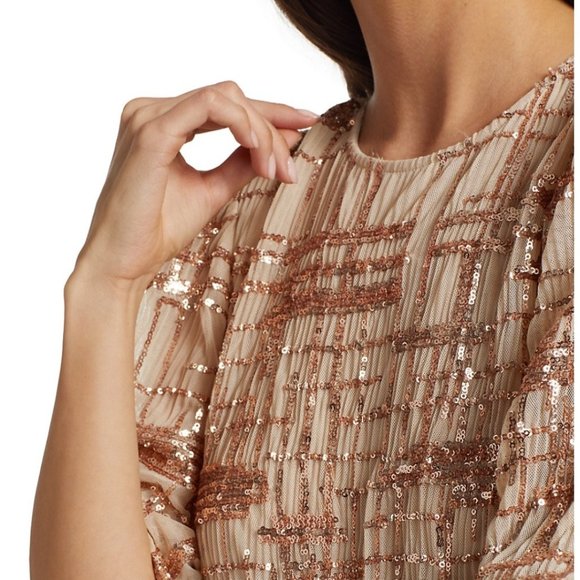 En Saison Tiered Sequin Midi Dress - Picture 5 of 10